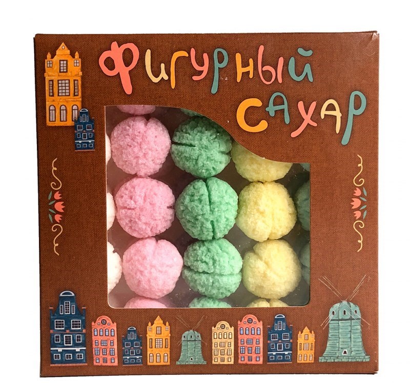 Цветной фигурный сахар ручной работы Мозги