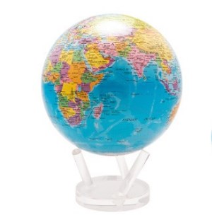 Самовращающийся глобус Mova Globe с политической картой мира