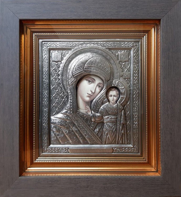 Икона Казанская Божья Матерь, 26 х 25 см