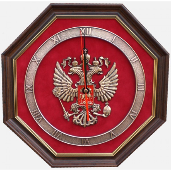 Часы с эмблемой Герб России