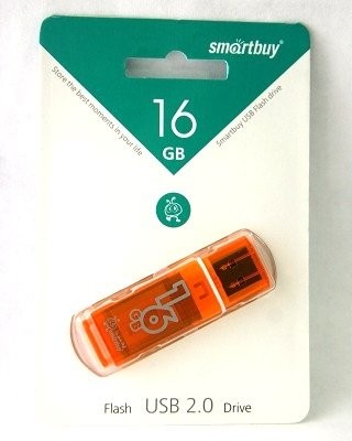 Флешка Smartbuy Glossy USB 2.0, 16 GB