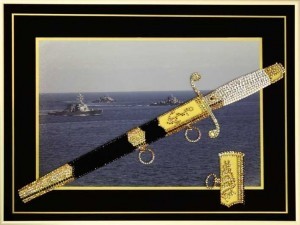 Картина Swarovski Кортик Морской
