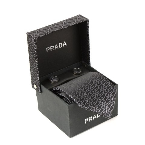 Галстук + запонки + платок PRADA