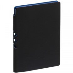 Ежедневник Flexpen Black, недатированный, черный с синим