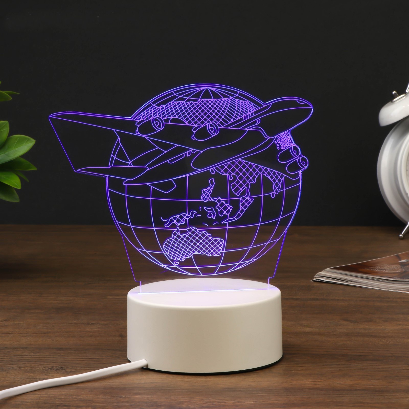 3D светильник Самолёт