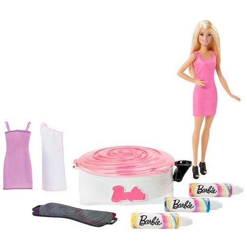 Набор для создания цветных нарядов и кукла Barbie Mattel