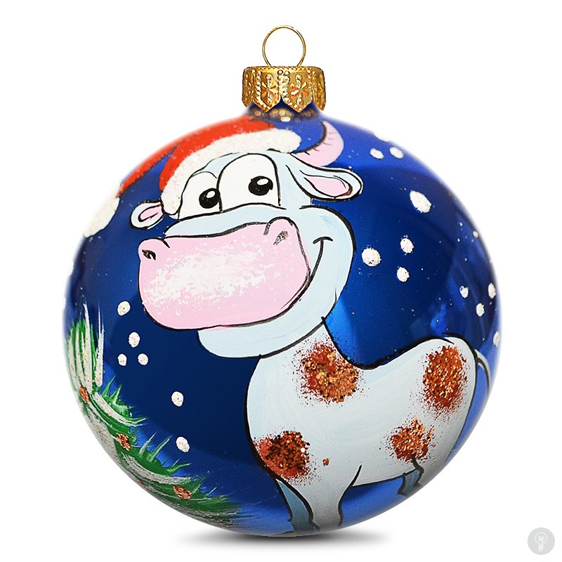 Новогодний Шар Бычок Новогодний Шар Бычок