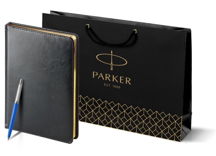 Подарочный набор Parker: шариковая ручка Parker Jotter ORIGINALS BLUE CT и ежедневник 207312_8026052