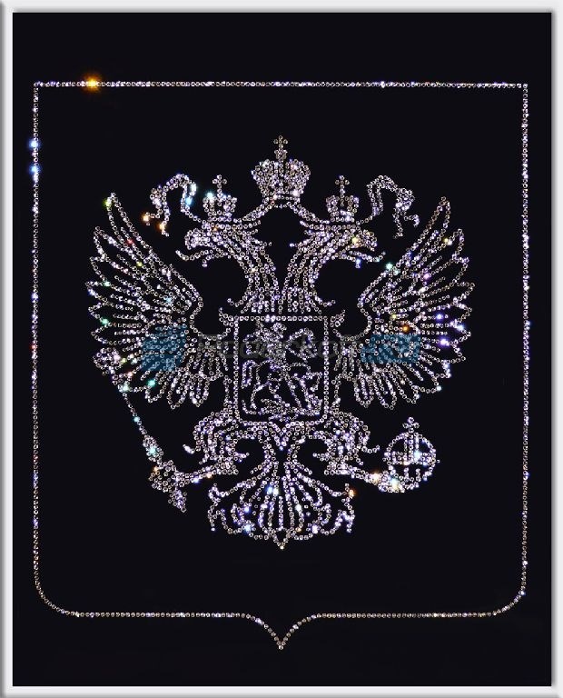 Картина с кристаллами Swarovski Герб России