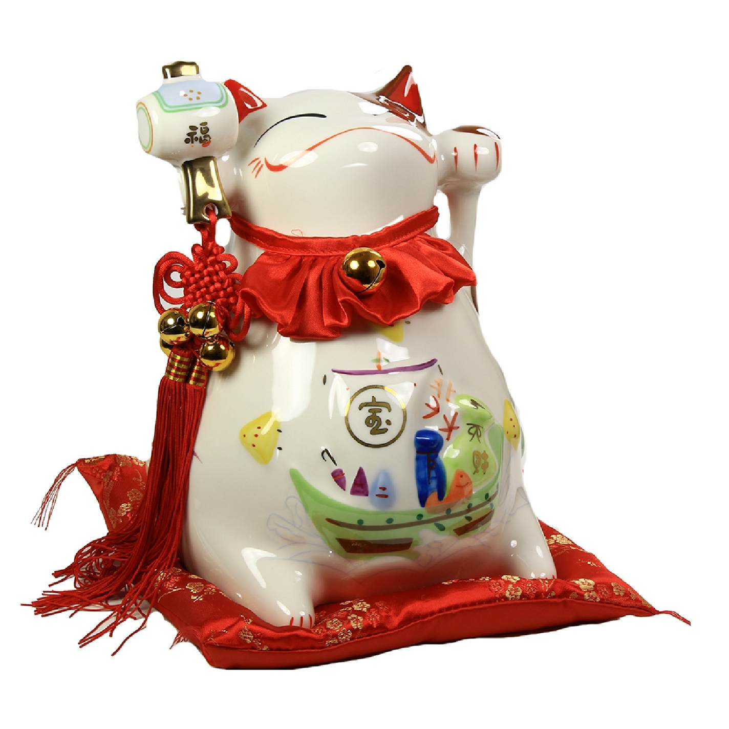 Кот-копилка Королевский манэки-нэко (25 см)