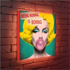 Лайтбокс Being normal is boring