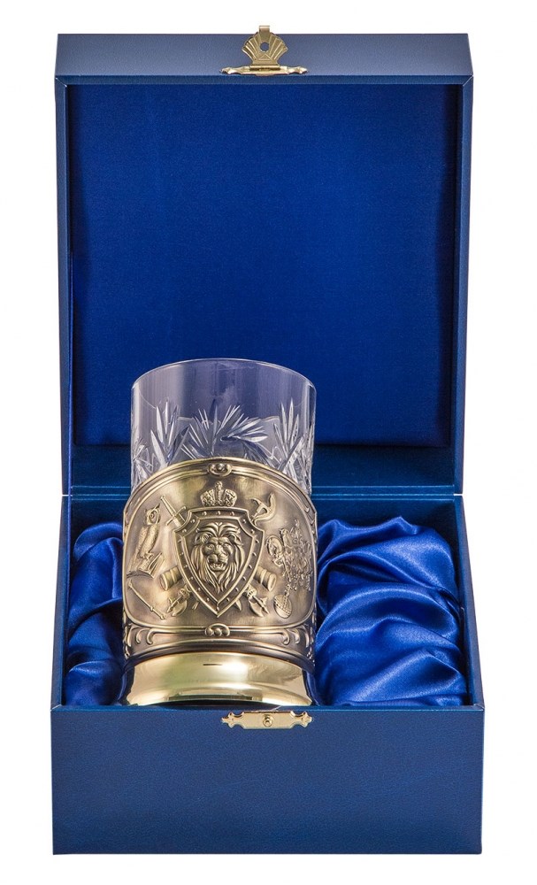 Подстаканник Лев (деревянный футляр)