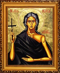 Мария Египетская Преподобная. Икона на холсте