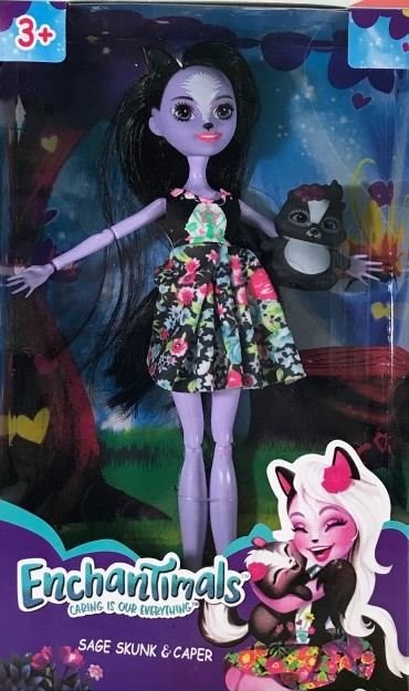 Кукла Enchantimals Скунс с питомцем