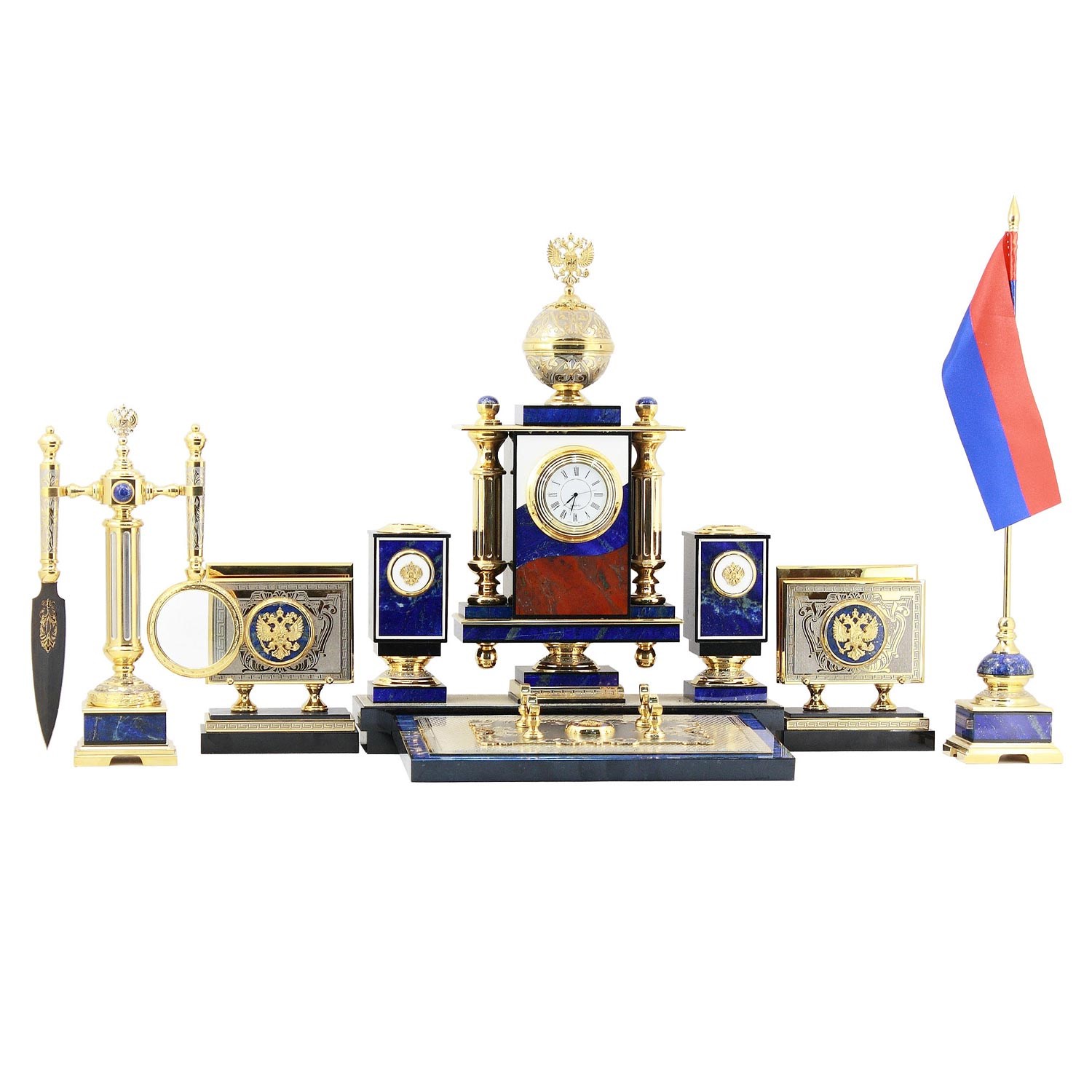 Настольный письменный набор из лазурита Держава