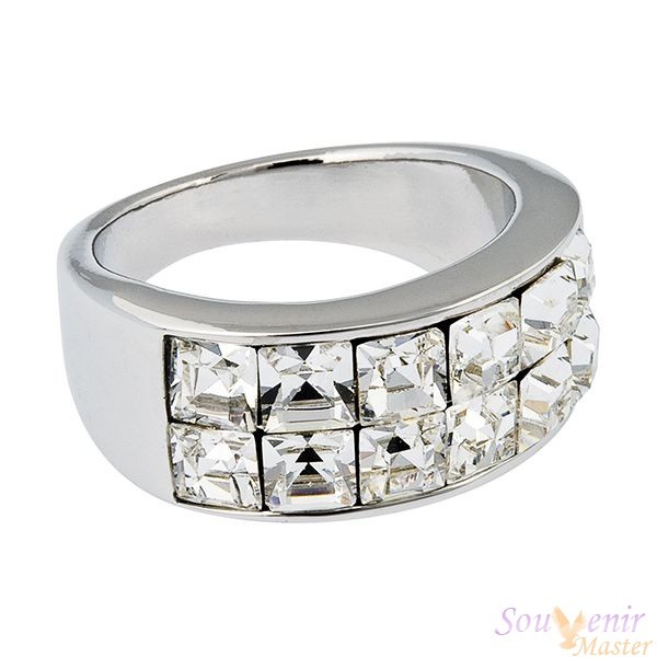 Кольцо с кристаллами Swarovski Мила
