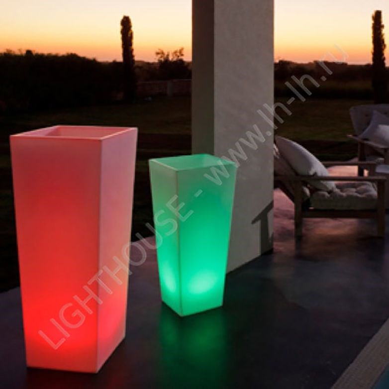 Светящаяся LED ваза-кашпо Large Erect