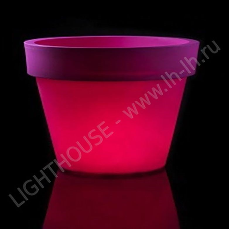 Светящаяся LED ваза-кашпо Accura RGB Accum