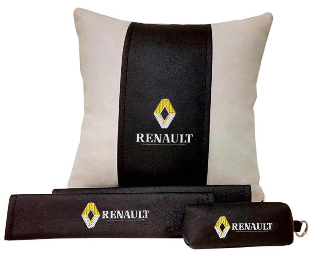 Набор из подушки и накладки на ремень и ключницы Renault