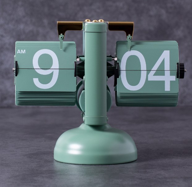 Классические перекидные часы Flip-clock Green (зеленые) | Подарки.ру