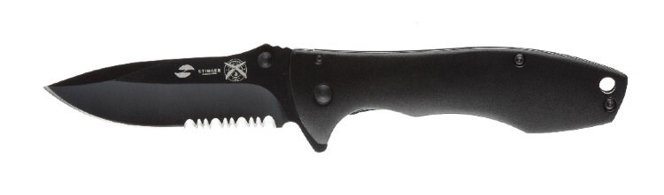 Нож складной STINGER FK-721BK с гравировкой
