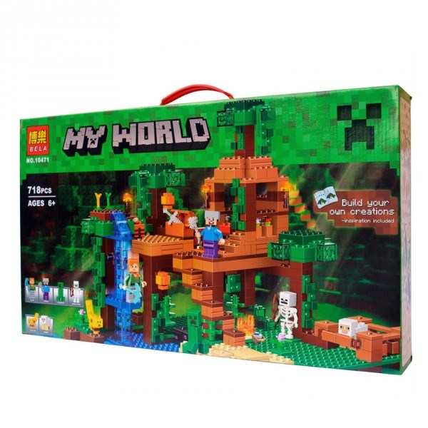 Конструктор Bela Minecraft Домик на дереве в джунглях
