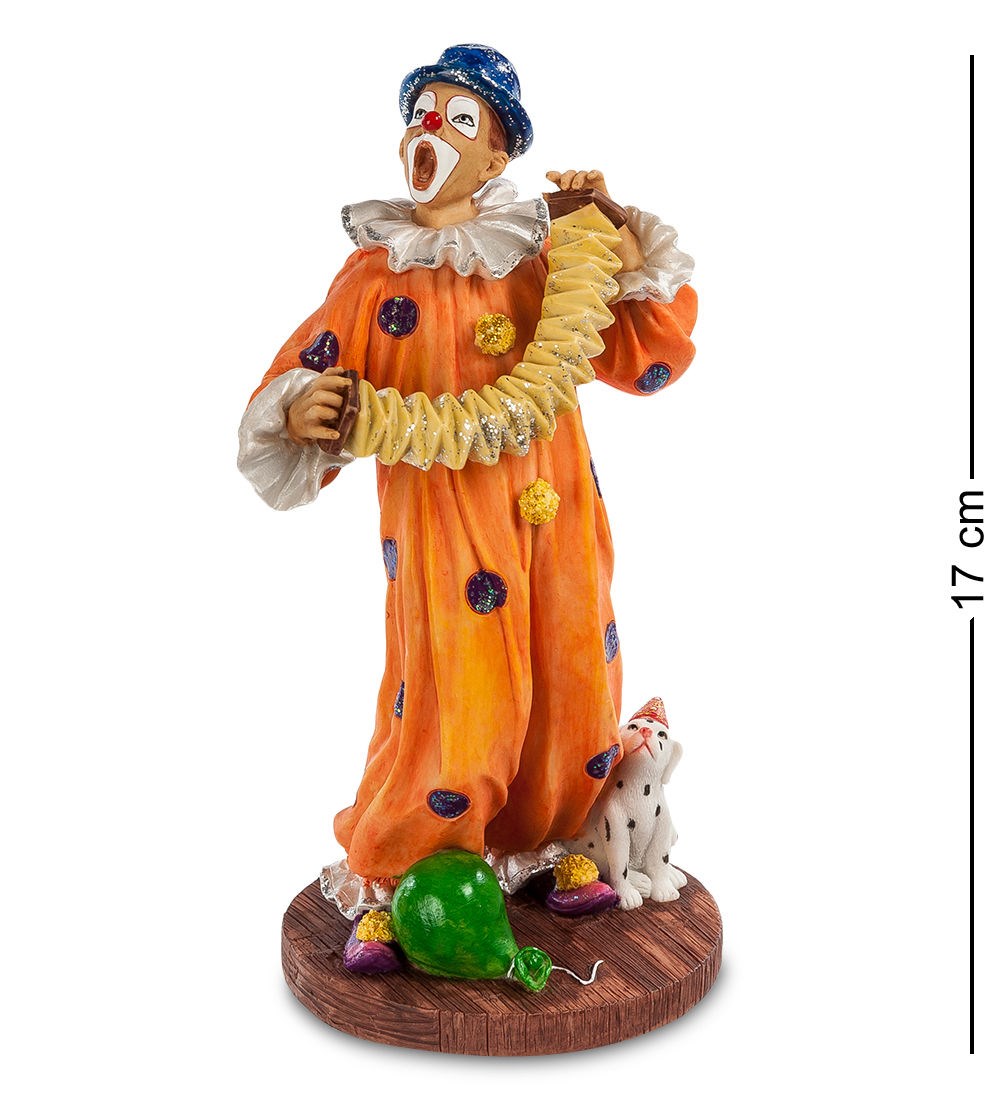 Статуэтка Клоун с гармошкой WS-675 Veronese 903797