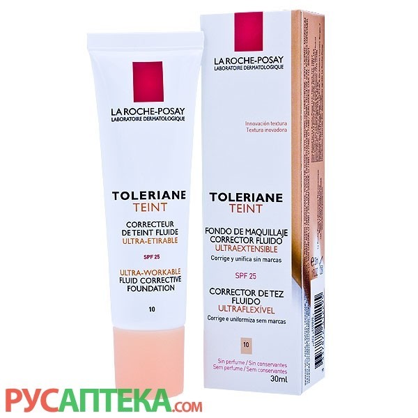 Тональный крем Ля Рош Позэ Toleriane Teint Fluid 10 тон