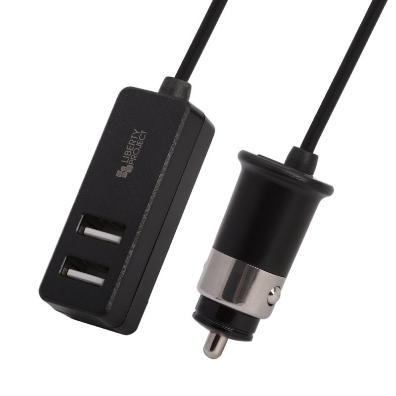 АЗУ LP с 1 USB QC 3.0 + 2 USB выходами общий ток 3А провод