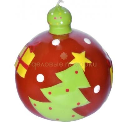 Свеча Шар новогодний, елочка
