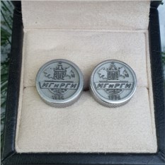Запонки «Aluminum Accessoires АЛ-20/001» с гравировкой