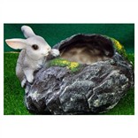 Кашпо «Заяц у камня»