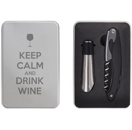 Набор для вина Keep calm and drink wine