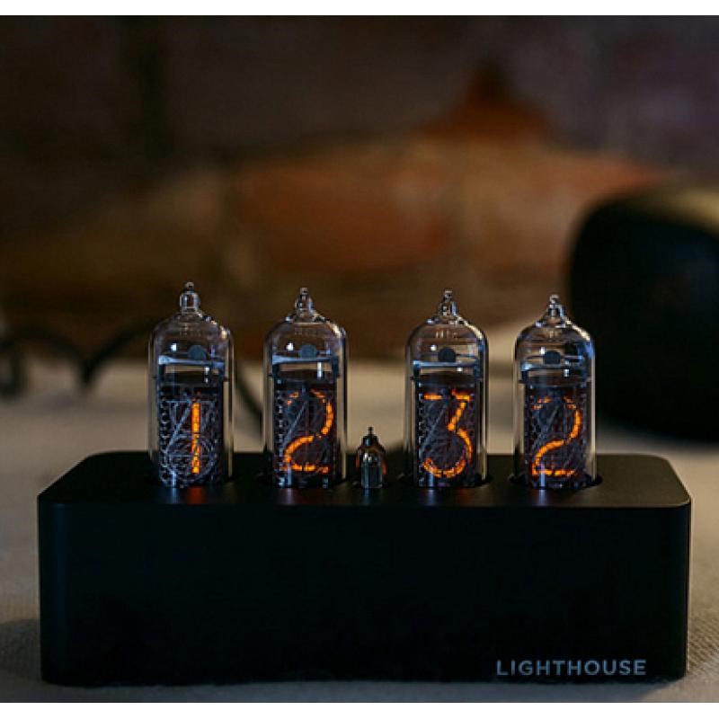 Часы на газозарядных лампах Lighthouse IN-14 Black