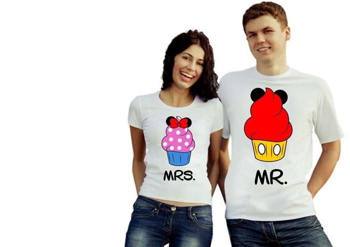 Парные футболки Mrs. Mr.