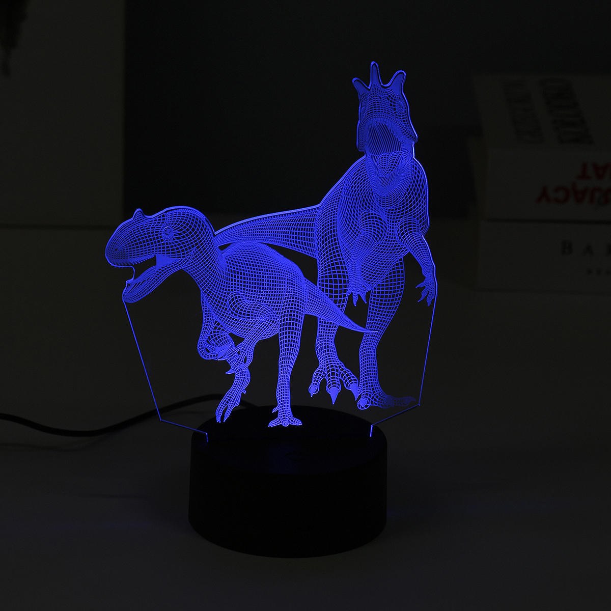 3D ночник Динозавры 3 цвета