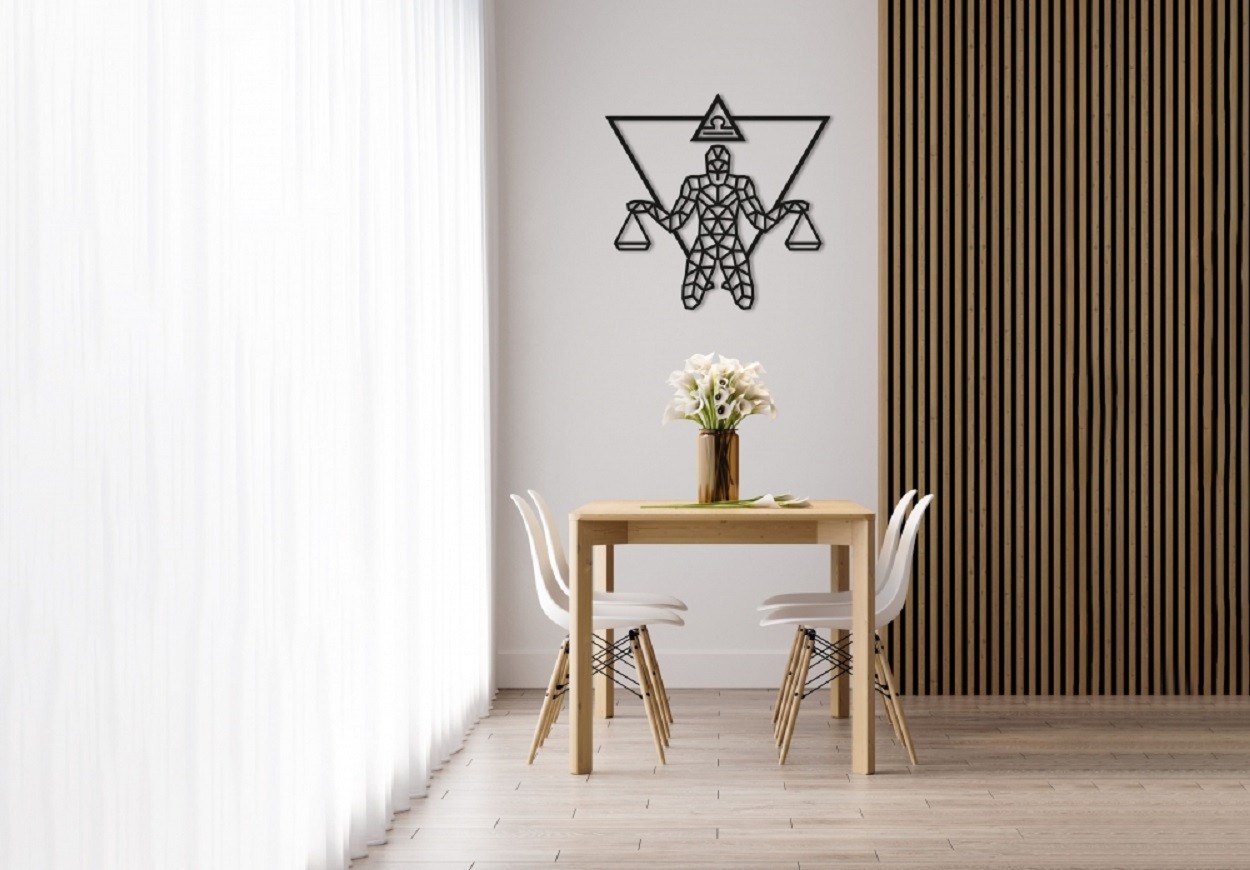Деревянный декор настенный, панно, пазл EWA Design Весы