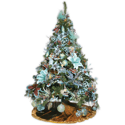 Ёлка эксклюзивная «Christmas brown & light blue»