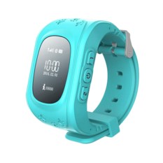 Голубые умные детские часы с GPS Smart Baby Watch Q50
