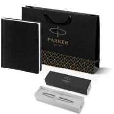 Подарочный набор Parker: шариковая ручка Parker Jotter Essential, St Steel СT 195_2645303170