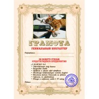 Грамота Гениальный Бухгалтер