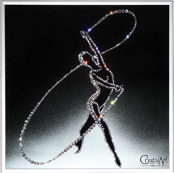 Картина с кристаллами Swarovski Гимнастка
