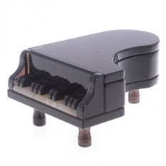 Шкатулка Рояль из черного обсидиана