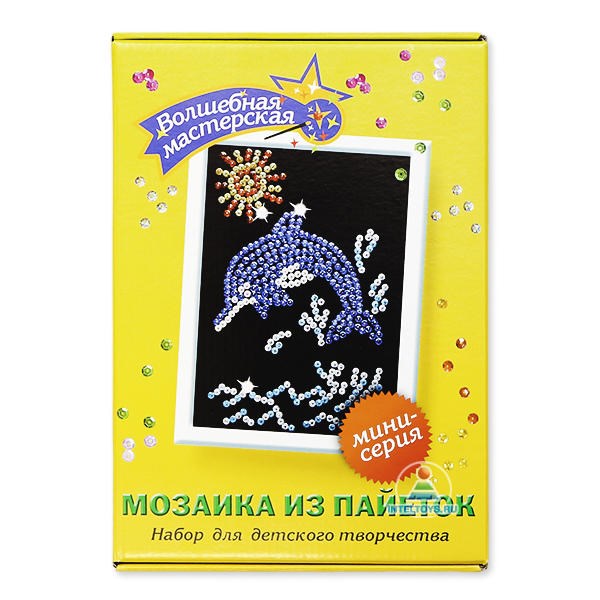 Мозаика из пайеток «Дельфинчик»