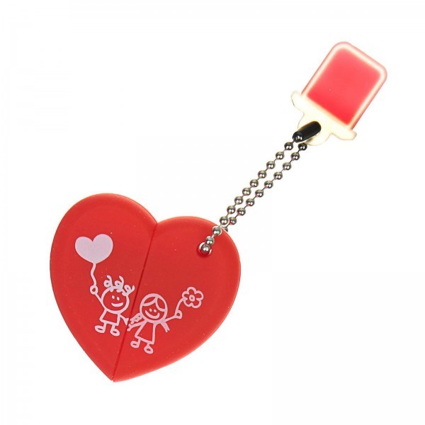USB-флешка в форме сердца SmartBuy 16 Гб