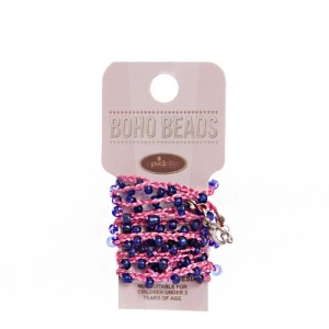 Браслет Beaded and Thread (розовый)