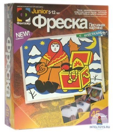 Фреска из цветного песка «Морозко»