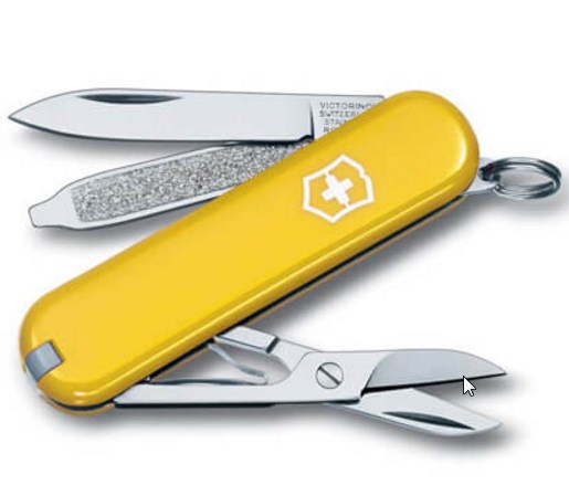 Желтый нож-брелок Victorinox Classic