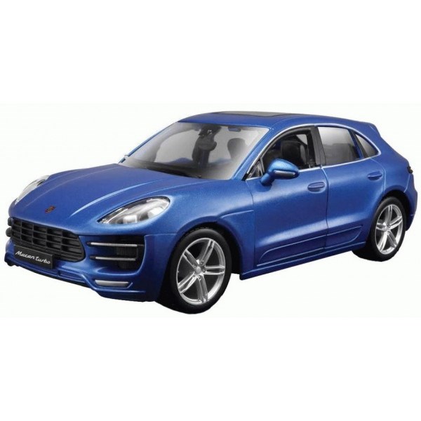 Металлическая машинка Porsche Macan (синий металлик)