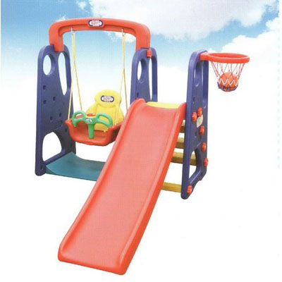 Игровая зона: горка + качели JM-701